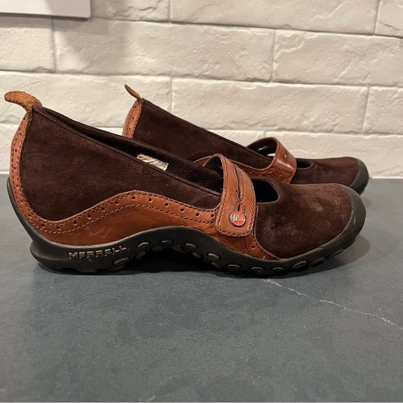 Merrell sz 7.5 Plaza Bandeau espresso suede Maryjane shoes - Picture 2 of 16